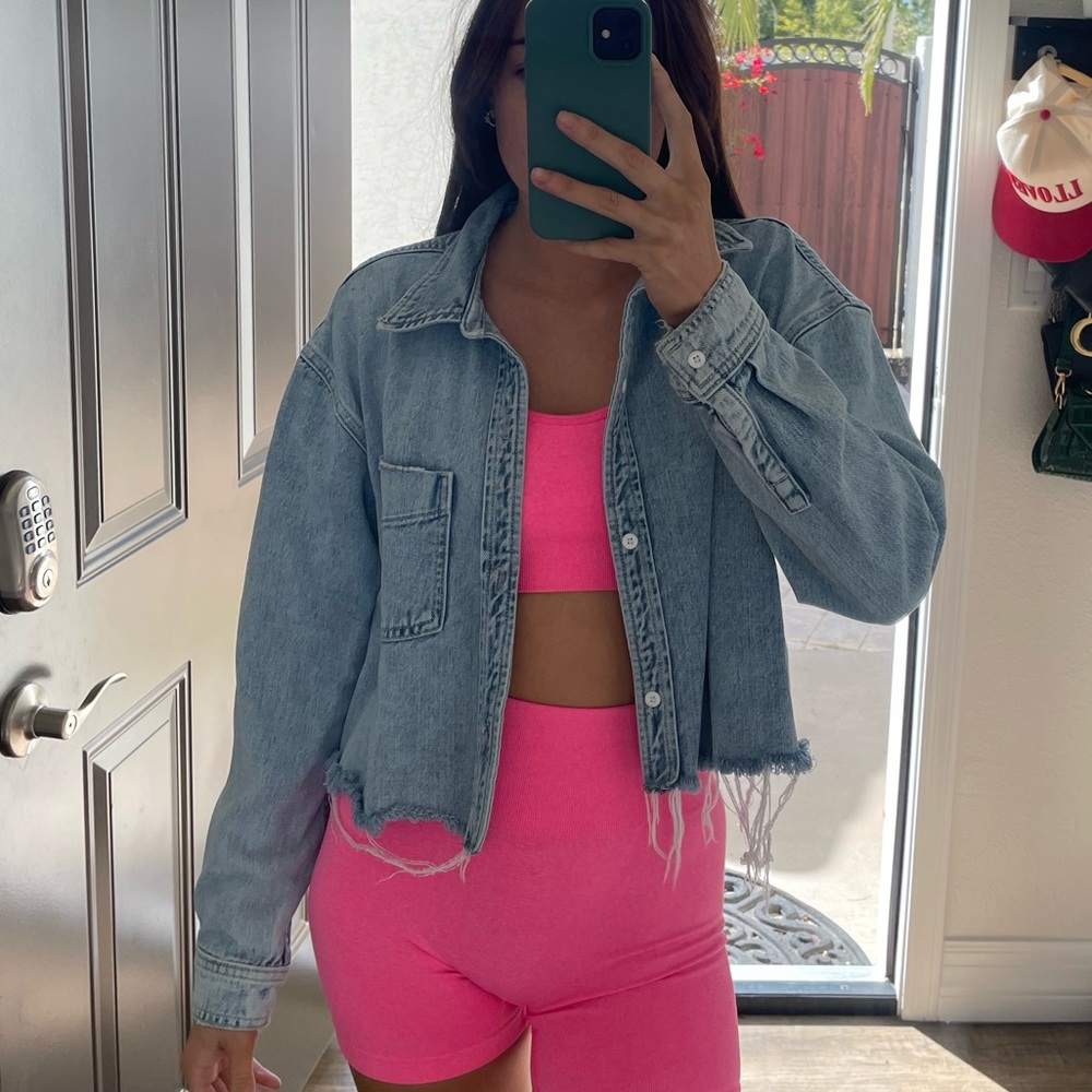 Grlfrnd cropped denim jacket